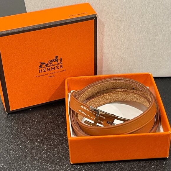 Hermes Hapi Leather Bracelet (116691) - Picture 1 of 4